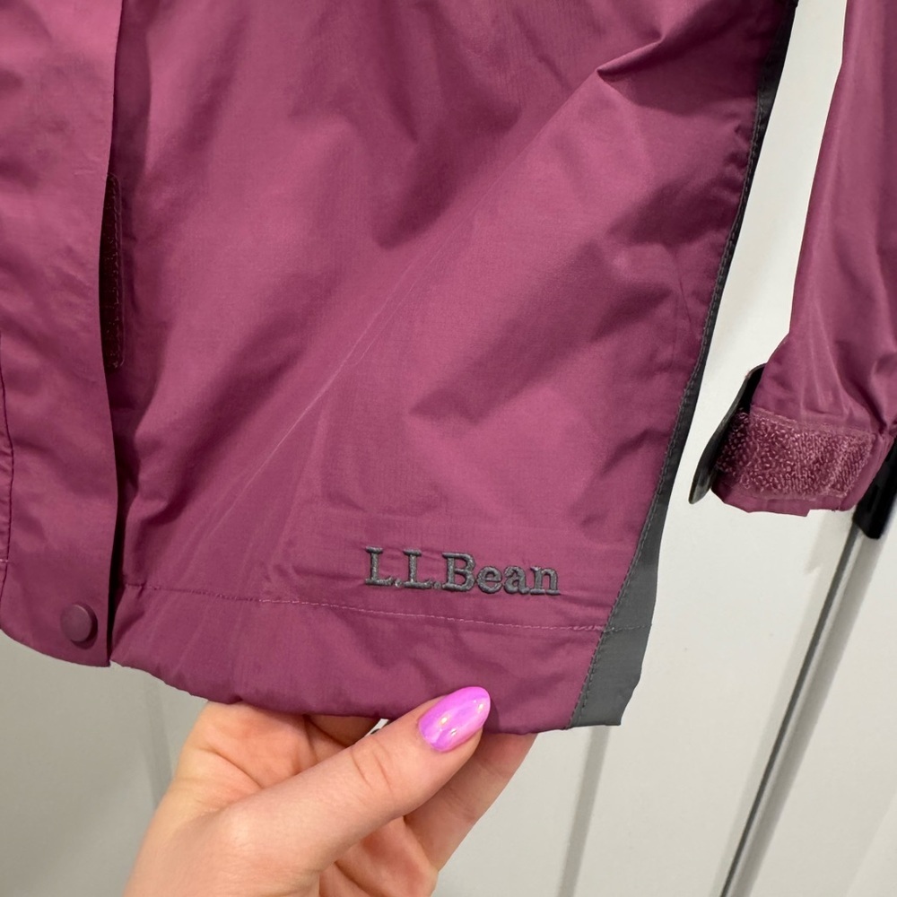 LL Bean Vintage Pink and Grey Rain/windbreaker Jacket size medium - Picture 5 of 9